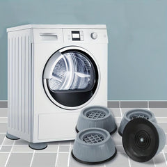4 Anti Vibration Pads for Washing Machines - Noise Reduction & Slip Protecti