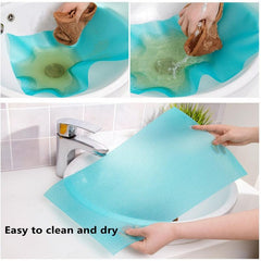 4pcs Refrigerator Liners Mats Waterproof Oilproof Fridge Liners for Shelves