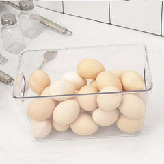 Clear Kitchen Pantry Organizer Container Bins With Handles