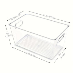 Clear Kitchen Pantry Organizer Container Bins With Handles