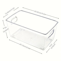 Clear Kitchen Pantry Organizer Container Bins With Handles