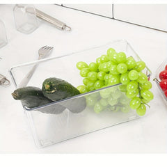 Clear Kitchen Pantry Organizer Container Bins With Handles