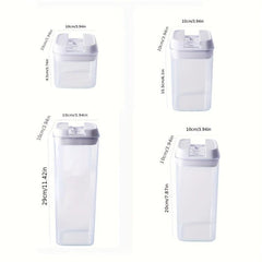 7pcs Kitchen Storage Jars With Lids - Coarse Cereals, Milk Powder, Pasta