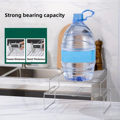 1pc Stainless Steel Folding Shelf for Refrigerator - Organize Your Kitchen