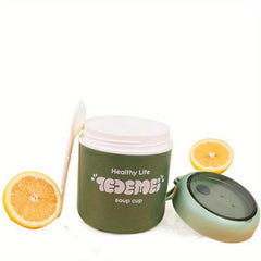 Portable Microwave Soup Cup Leakproof Milk Cup for Breakfast Oatmeal Heat Resist