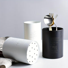 1pc Stainless Steel Kitchen Cutlery Storage Bucket Chopsticks Tube
