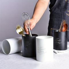 1pc Stainless Steel Kitchen Cutlery Storage Bucket Chopsticks Tube