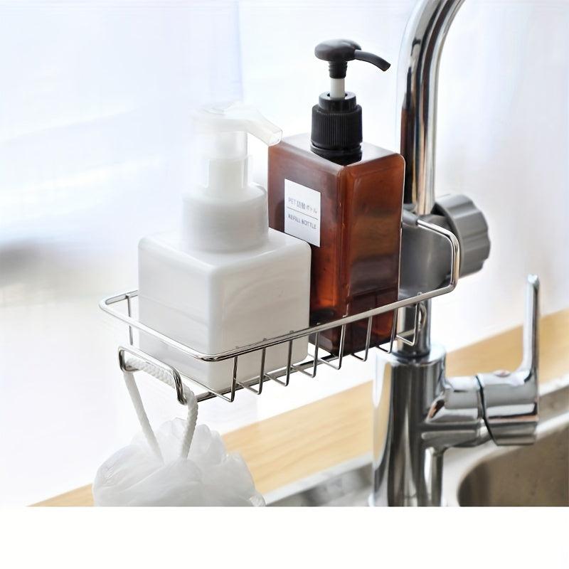 Kitchen Sink Drain Basket Stainless Steel Rack for Tableware