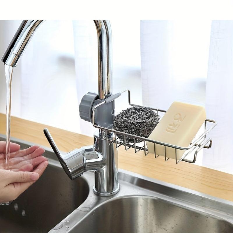 Kitchen Sink Drain Basket Stainless Steel Rack for Tableware