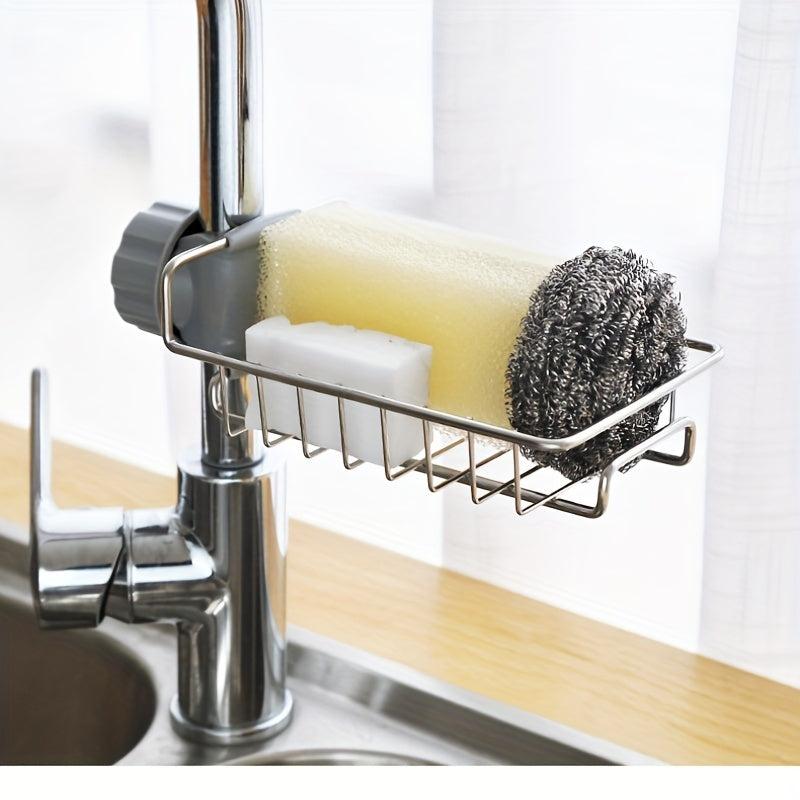Kitchen Sink Drain Basket Stainless Steel Rack for Tableware