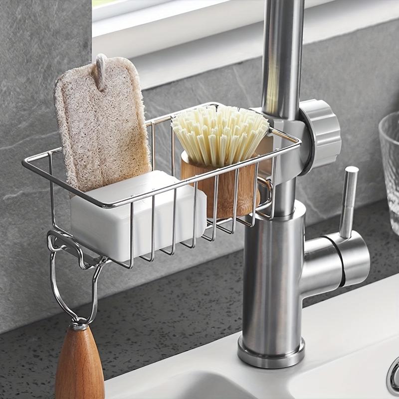 Kitchen Sink Drain Basket Stainless Steel Rack for Tableware