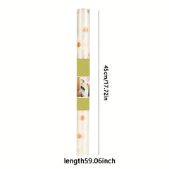 Daisy Printed Clear Shelf Liners Waterproof Refrigerator Mat