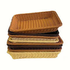 Rattan Rectangular Storage Basket for Fruit and Vegetables