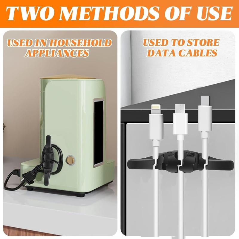 4pcs Wing Shaped Cord Organizer For Household Appliances