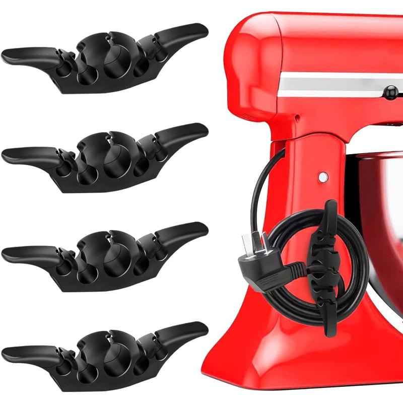 4pcs Wing Shaped Cord Organizer For Household Appliances