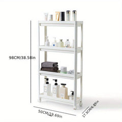 Movable Disassembly Kitchen Bathroom Storage Rack Extendable Gap Storage Rack