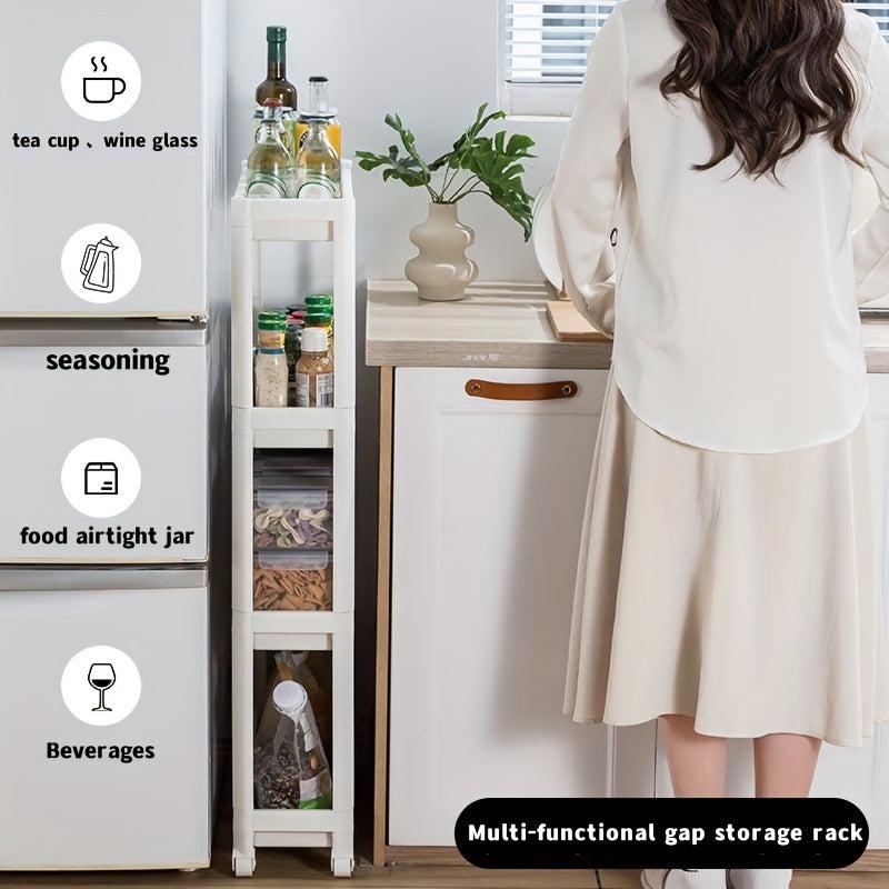 Movable Disassembly Kitchen Bathroom Storage Rack Extendable Gap Storage Rack