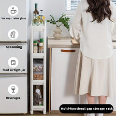 Movable Disassembly Kitchen Bathroom Storage Rack Extendable Gap Storage Rack