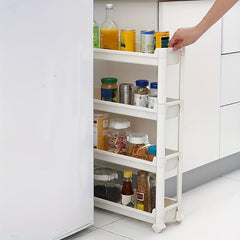 Movable Disassembly Kitchen Bathroom Storage Rack Extendable Gap Storage Rack