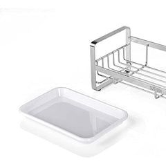 Stainless Steel Sponge Holder Sink Organizer with Drain Tray