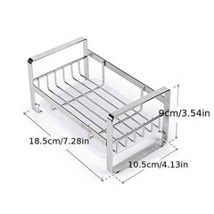 Stainless Steel Sponge Holder Sink Organizer with Drain Tray