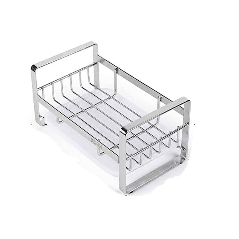 Stainless Steel Sponge Holder Sink Organizer with Drain Tray