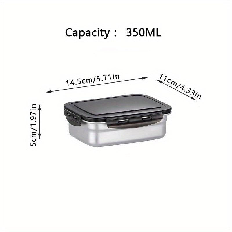 304 Stainless Steel Food Storage Box with Tote Lid