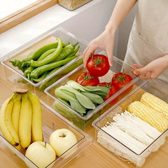 Refrigerator Storage Hanging Box for Vegetable and Fruit with Adjustable Buckle