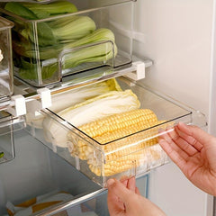 Refrigerator Storage Hanging Box for Vegetable and Fruit with Adjustable Buckle