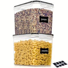 2pcs BPA Large Food Storage Containers with Lids 3.6L 3.3 Quart