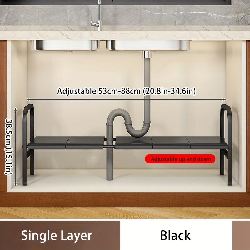 Adjustable Under Sink Organizer Expandable Rack