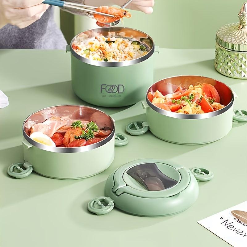 304 Stainless Steel Portable Bento Box Large Capacity Leakproof Container