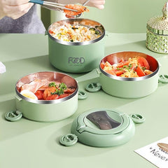 304 Stainless Steel Portable Bento Box Large Capacity Leakproof Container