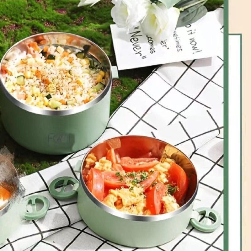 304 Stainless Steel Portable Bento Box Large Capacity Leakproof Container