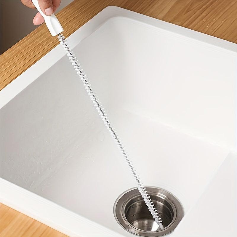 Spiral Nylon Bristles Sink Cleaning Brush Hair Catcher Clog Remover