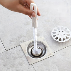 Spiral Nylon Bristles Sink Cleaning Brush Hair Catcher Clog Remover