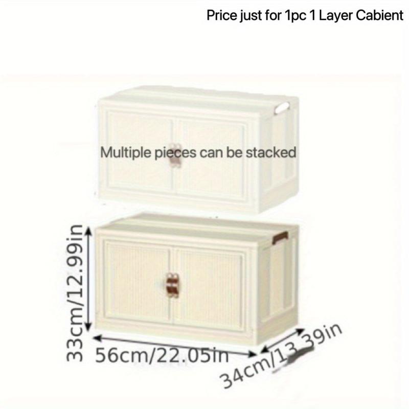 Foldable Clothes Storage Cabinet Stackable Wardrobe Organizer
