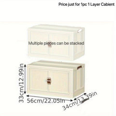 Foldable Clothes Storage Cabinet Stackable Wardrobe Organizer