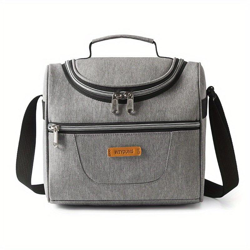 Waterproof Insulated Lunch Bag with Aluminum Foil Lining and Shoulder Strap