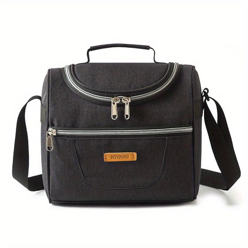 Waterproof Insulated Lunch Bag with Aluminum Foil Lining and Shoulder Strap