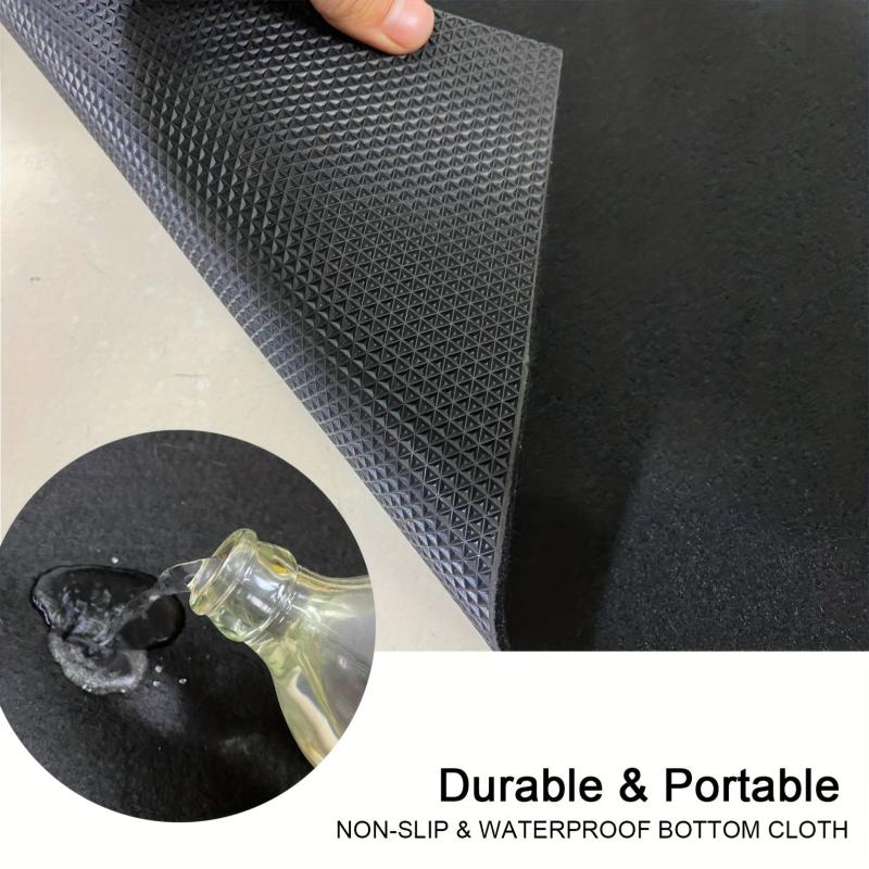 Waterproof Silicone Mat for Under Sink Shelf Bathroom Cabinet Protects Surfaces