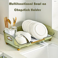 Space Saving Drying Rack with Draining Spout