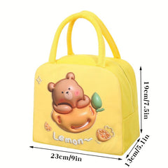 3D Animal Insulated Lunch Bag Aluminum Foil Lunch Box