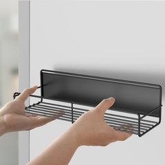 4pcs Refrigerator Side Rack Seasoning Bottle Spice Racks Wall Mount Metal