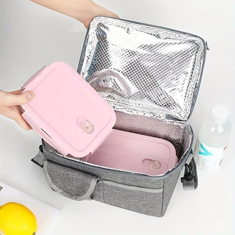 Waterproof Bento Bag with Ice Pack and Shoulder Strap