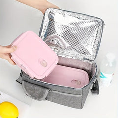Waterproof Bento Bag with Ice Pack and Shoulder Strap