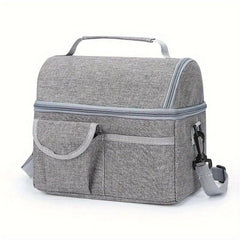 Waterproof Bento Bag with Ice Pack and Shoulder Strap