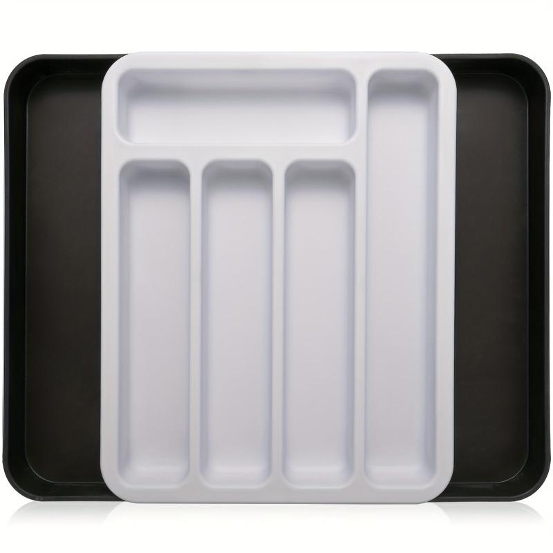Expandable Drawer Flatware Organizer Double Layer Storage Box