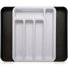 Expandable Drawer Flatware Organizer Double Layer Storage Box