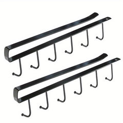 2pcs Mug Hooks Under Cabinet Storage Rack for Coffee Cups Scarves